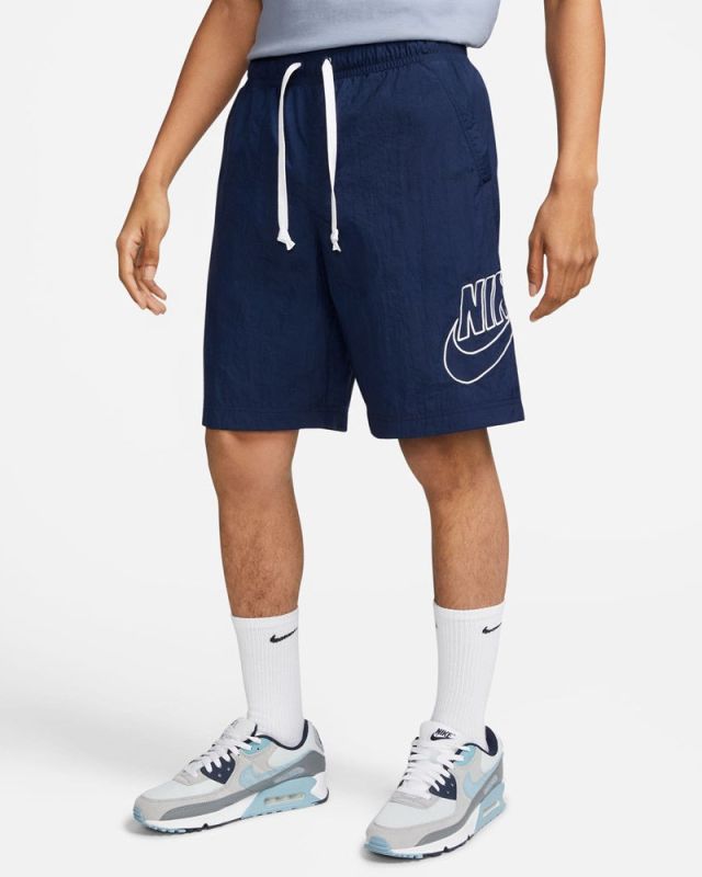 NIKE - Pantaloni corti da uomo blu e bianchi