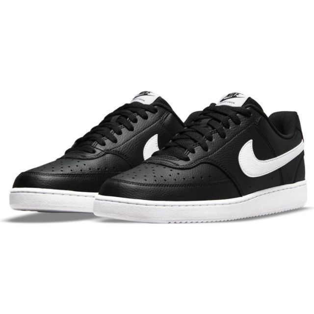 NIKE - Sneaker da uomo nera e bianca - COURT VISION LO NN