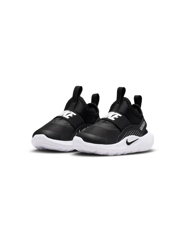 NIKE - SNEAKERS KIDS NERE E BIANCHE FLEX RUNNER 4 TD  DAL 19,5 AL 27   IF2895-002