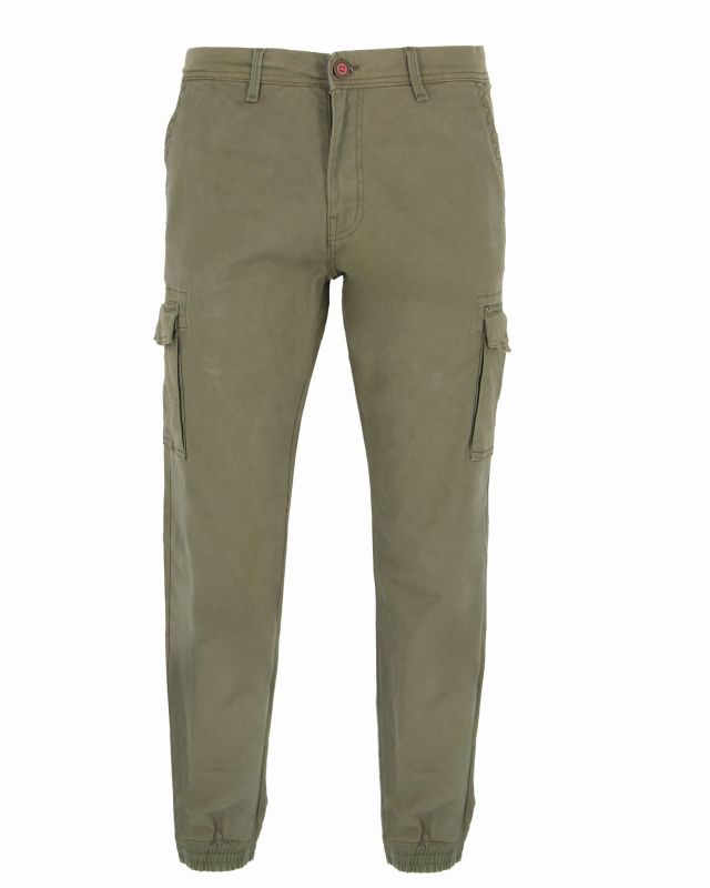 ON SPIRIT - PANTALONE CARGO VERDE DA UOMO CON POLSINO