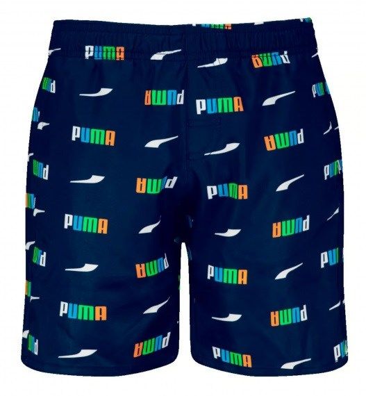 PUMA - BOXER MARE DA BAMBINO SWIM PRINTED LOGO MID NAVY - 701225813_001