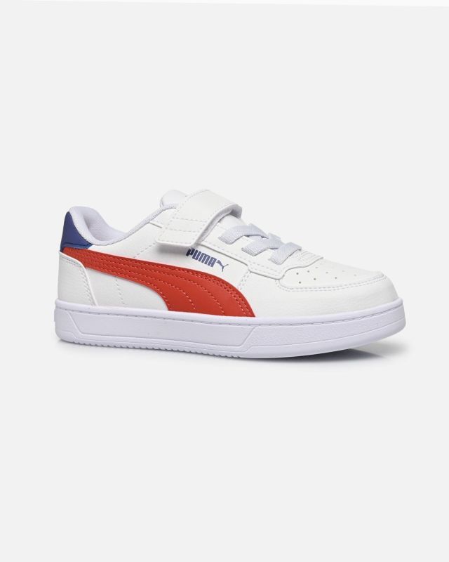 PUMA CAVEN 2.0 AC+PS - Sneakers bianca, rossa e blu, numerata 28/35 - 393839-45