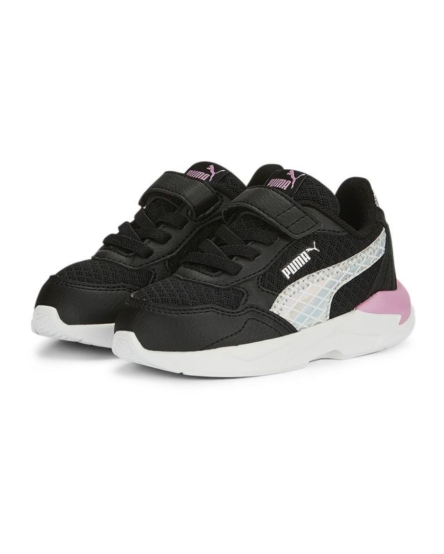 PUMA - Sneakers nera e rosa con logo metallizzato e strappo, numerata 20/27 - X RAY SPEED LITE MERMAID AC INF