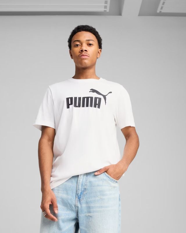 PUMA - T-SHIRT  BIANCA  ESSENTIALS N.1 LOGO TEE DA UOMO, 682532-02
