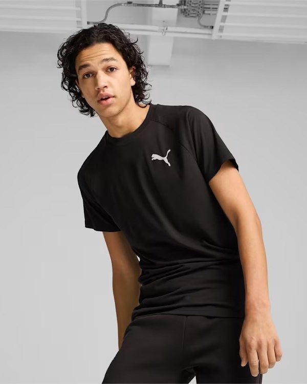 PUMA - T-SHIRT NERA EVOSTRIPE TEE BLACK DA UOMO - 681697-01