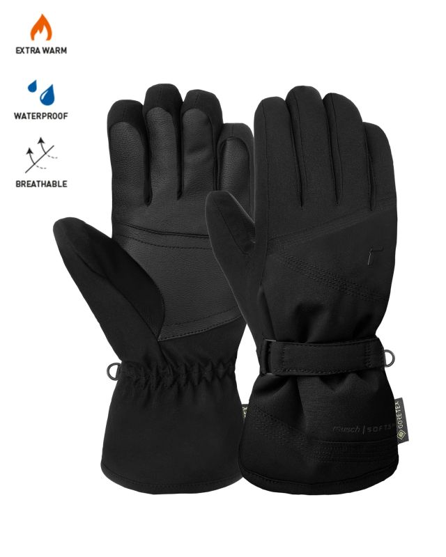 REUSCH - GUANTI DA SCI NERI IN GOROTEX DA DONNA  - SUSAN 6431331