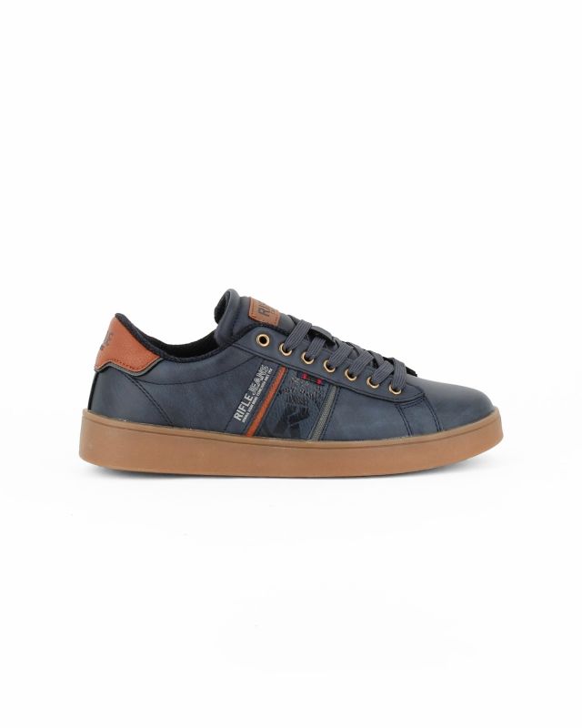 RIFLE - Scarpa blu da uomo con lacci