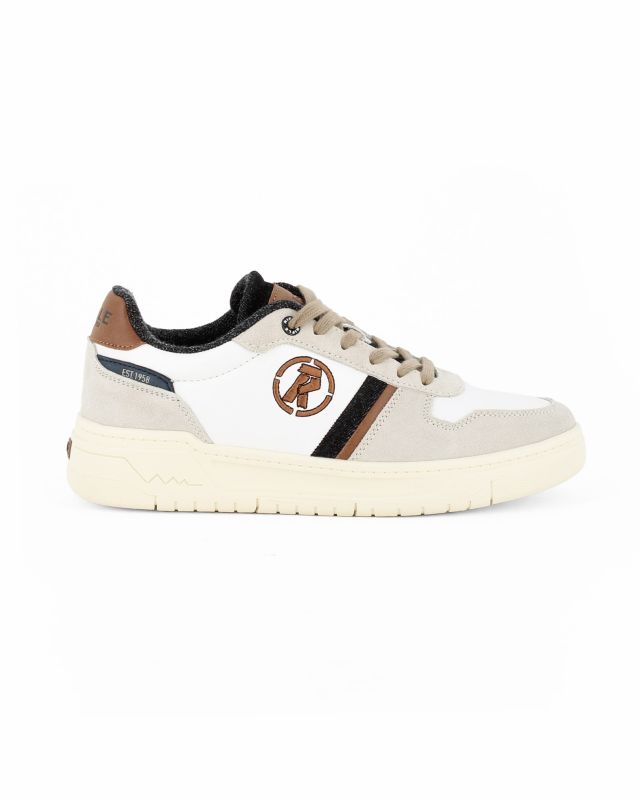RIFLE - Sneakers bianca da uomo con lacci