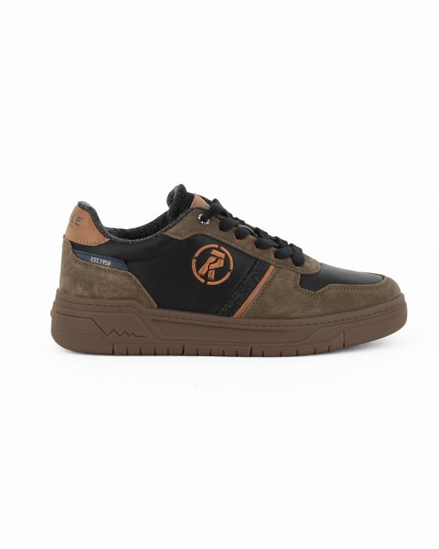 RIFLE - Sneakers verdone da uomo con lacci