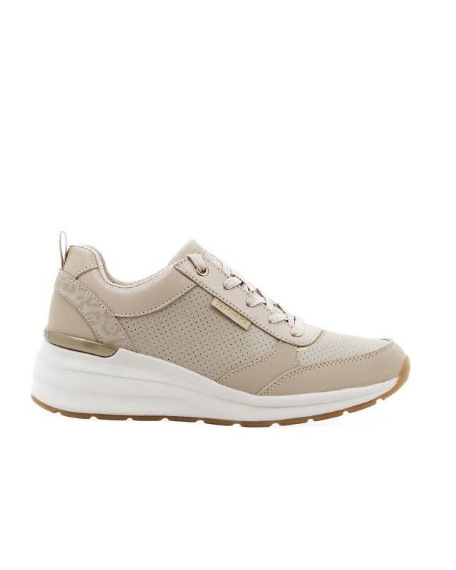 SKECHERS - BILLION - SUBTLE SPOTS - Sneakers taupe da donna