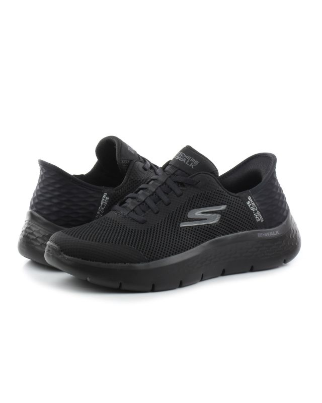 SKECHERS - GO WALK FLEX - GRAND ENTRY - Sneakers nera con tomaia in mesh