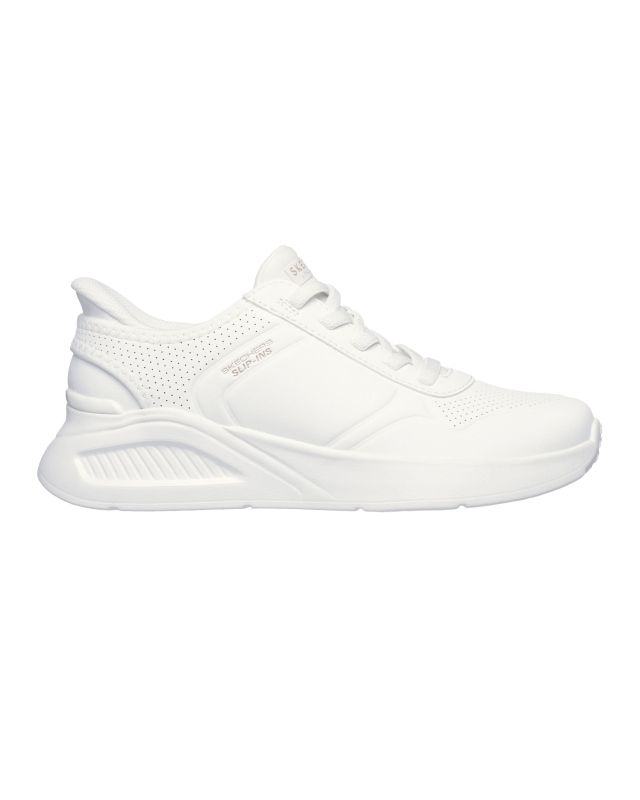 SKECHERS - UNO LITE - FLOATING STEPS - Sneakers bianca da donna con tomaia in duraleather
