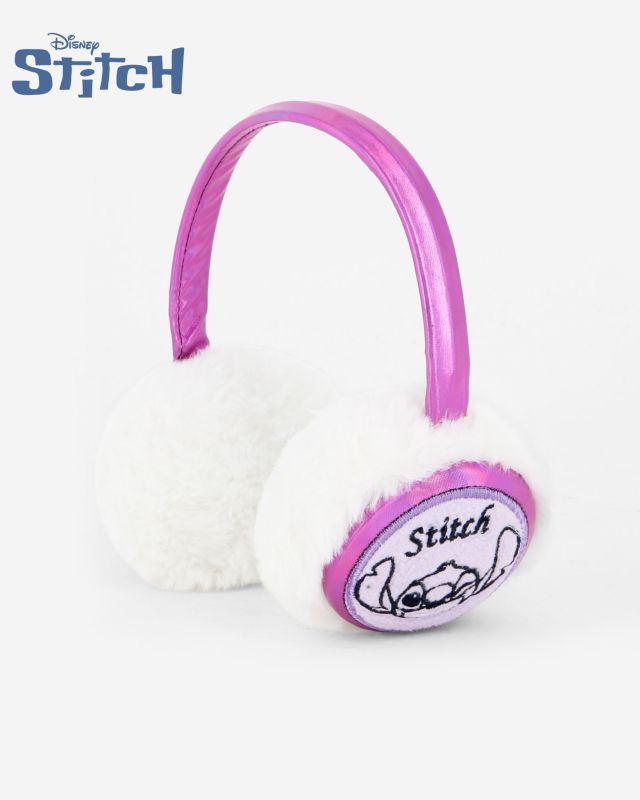 STITCH - Paraorecchie bimba rosa in peluche