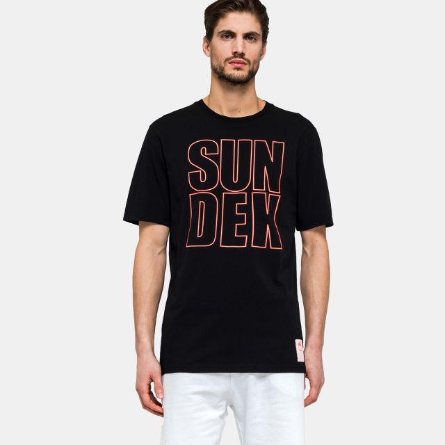 SUNDEK - T-SHIRT MM RELOADED WRITING BLACK