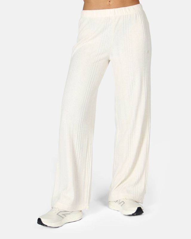 TATOO - PANTALONE PALAZZO A COSTINE BIANCO DA DONNA