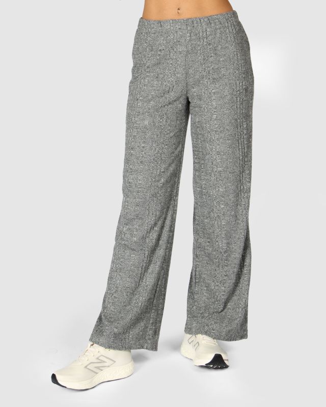 TATOO - PANTALONE PALAZZO A COSTINE GRIGIO DA DONNA