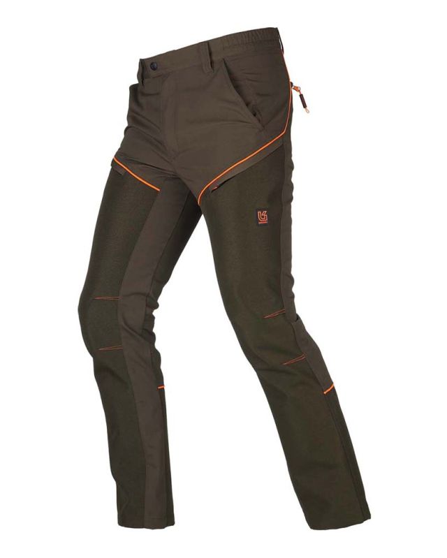 UNIVERS - Pantalone Lucania verde/arancio da uomo - 92711392