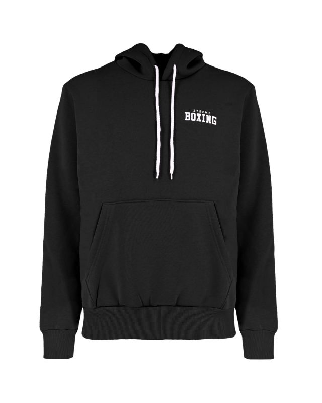 XTREME BOXING - FELPA CON CAPPUCCIO NERA DA UOMO