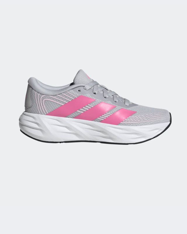 ADIDAS - SNEAKERS JUNIOR   GALAXY 8 EL  GRIGIE CON DETTAGLI ROSA DAL 36 AL 40,   KI1671