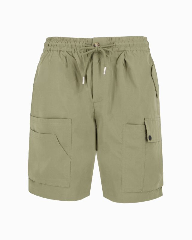 D-INFINITIVE - Bermuda taupe con tasconi