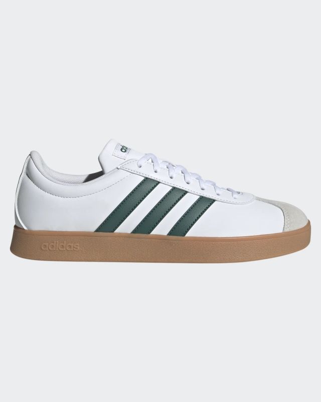 ADIDAS - SCARPA VL COURT BASE BIANCA E VERDE  DA UOMO ID3710