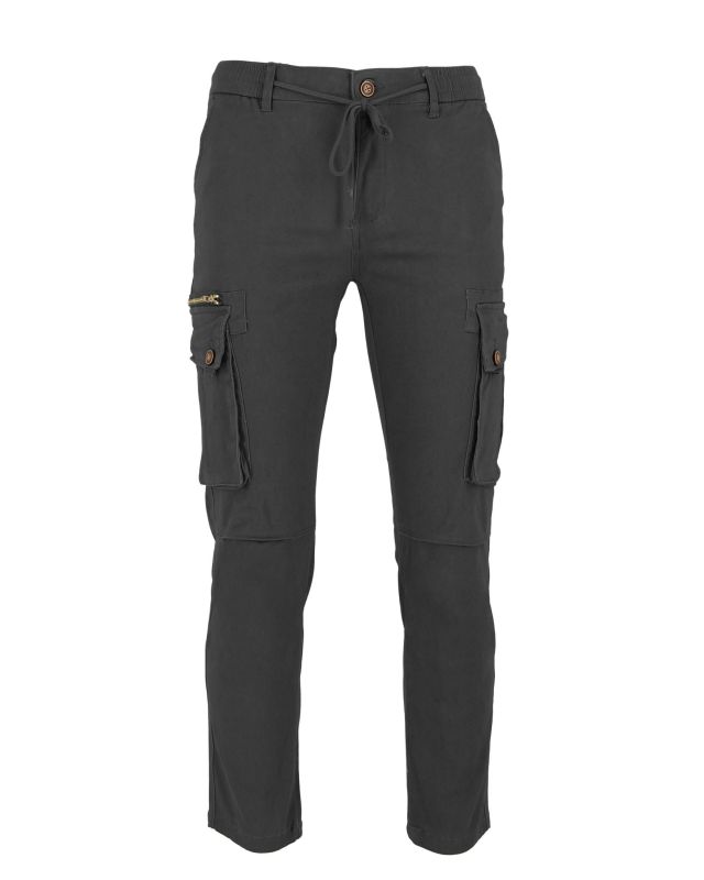 D-INFINITIVE - Pantalone cargo grigio regular fit