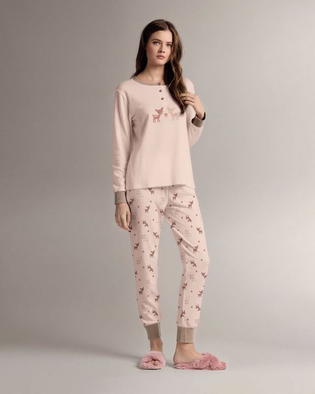 DONNA PIGIAMA ML INTERLOCK BAMBI