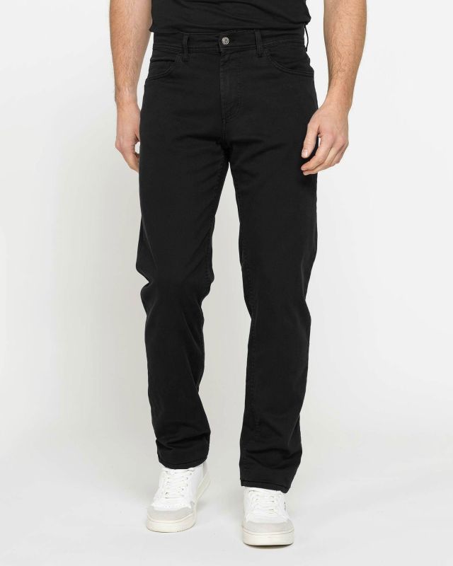CARRERA - Pantalone 5 tasche cotone gabardina elasticizzata nero