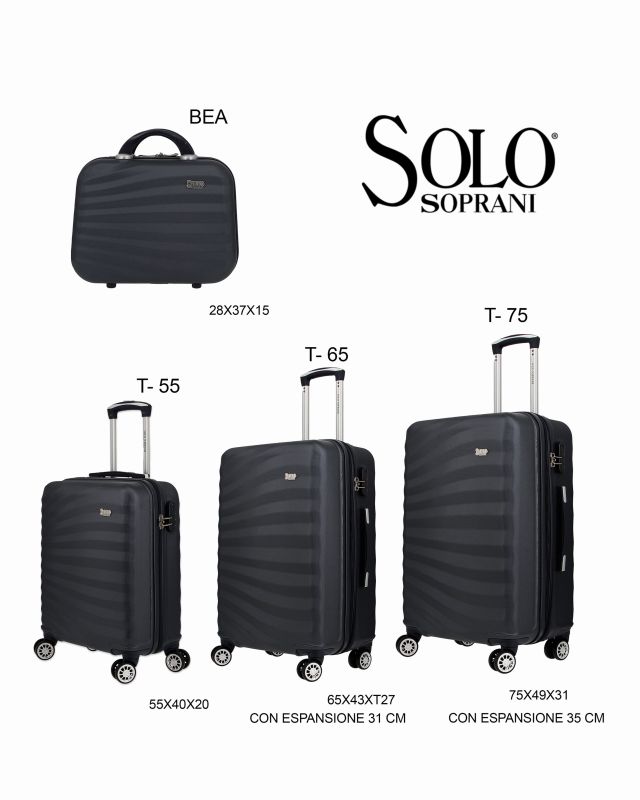 SOLO SOPRANI - TROLLEY ABS CON 4 RUOTE DOPPIE