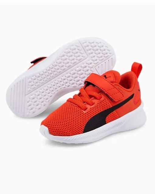 PUMA - Sneaker da bambino arancione e nera con strappo, numerata 20/27 - FLYER RUNNER V INF