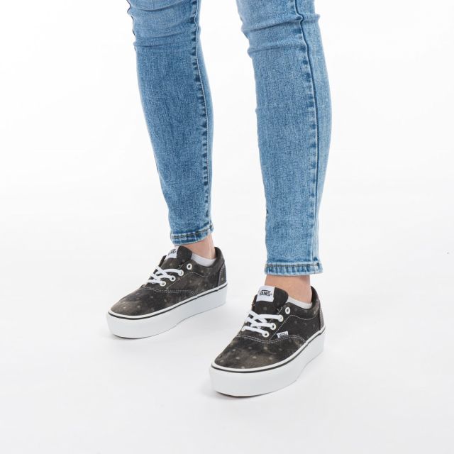 VANS - SCARPA DOHENY PLATFORM(DENIM DOTS)BLK-WH - VN0A4U21BBE1