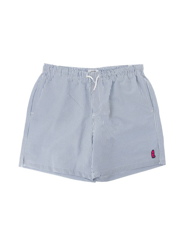 WAIKIKI RUN - BOXER MARE A RIGHE BIANCO E BLU DA UOMO,  SATURNO