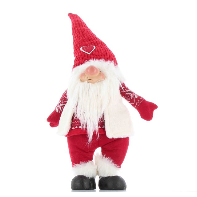 PUPAZZO LULLABYBOY BARBA 70CM ROSSO