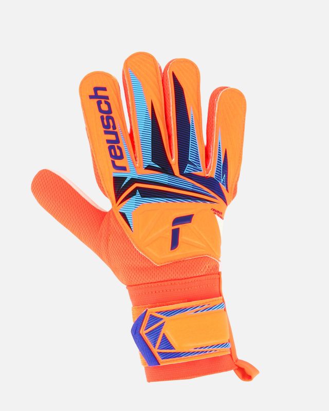 REUSCH  - GUANTI DA PORTIERE ARANCIONI FLUO, BLU E NERI ATTRAKT STARTER SOLID - 5670513