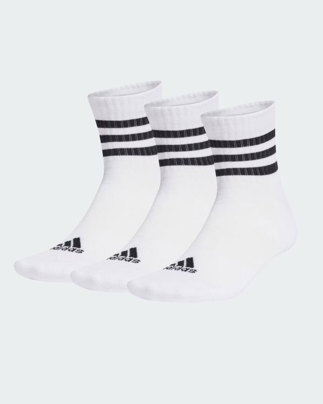 ADIDAS - 3 PAIA DI CALZINI BIANCHI 3 STRISCE CUSCHIONED SPORTSWEAR LOW-CUT - HT3456