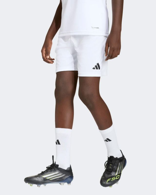 ADIDAS - SHORT BIANCO DA CALCIO ENTRADA 26 PER RAGAZZI - JZ6526