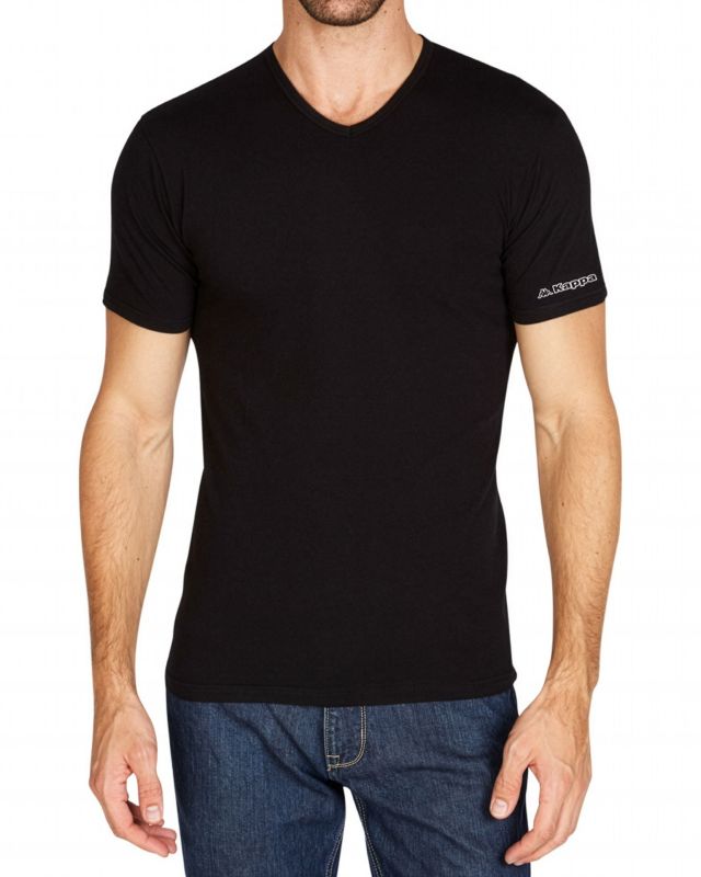 KAPPA - TSHIRT MANICA CORTA SCOLLO A V CALDO COTONE