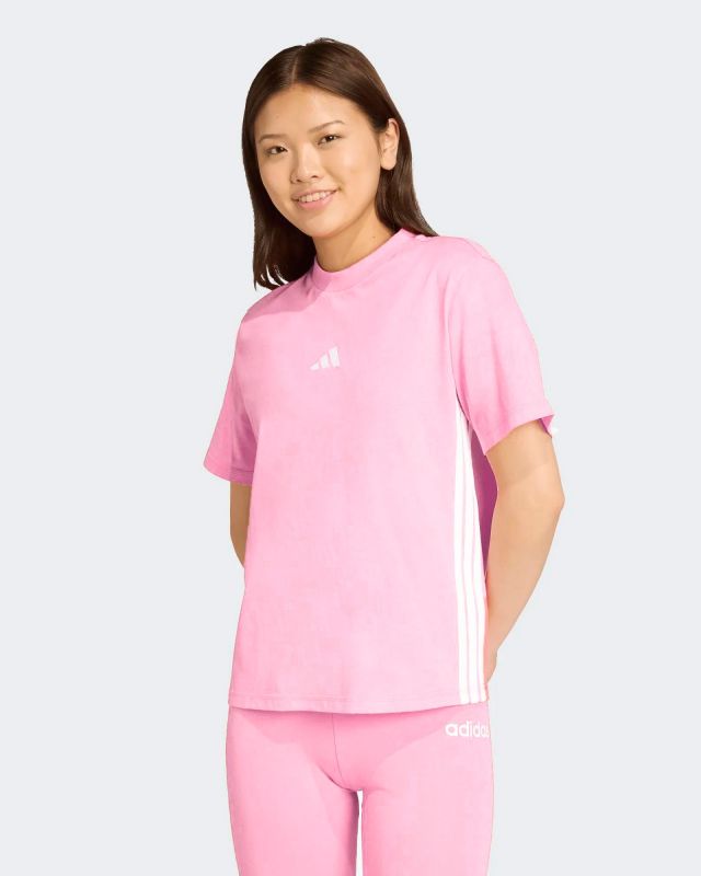 ADIDAS - T-SHIRT ROSA DA DONNA ESSENTIAL IN COTONE - JE1226