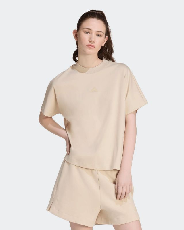 ADIDAS -  T-SHIRT MEZZA SOFT LUX LOOSE  BEIGE  DA DONNA, KF4716
