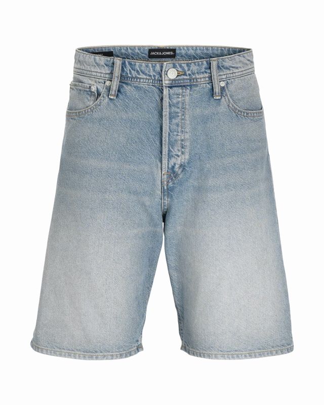 JACK & JONES - BERMUDA IN JEANS BAGGY ALEX LIGHT BLUE DA UOMO