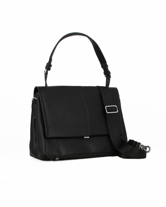 SAMSONITE - Borsa shopping nera con chiusura a scatto