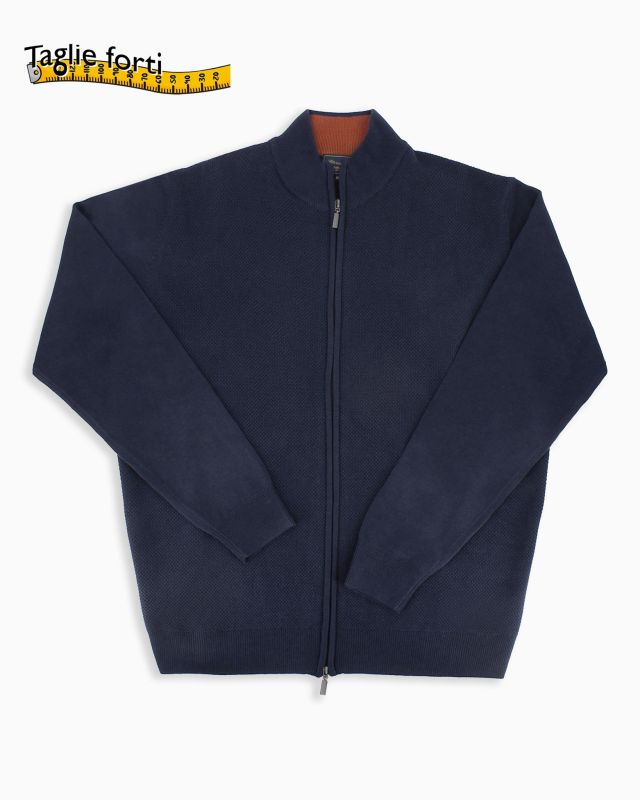 OVER MAGLIA MANICA LUNGA FULL ZIP
