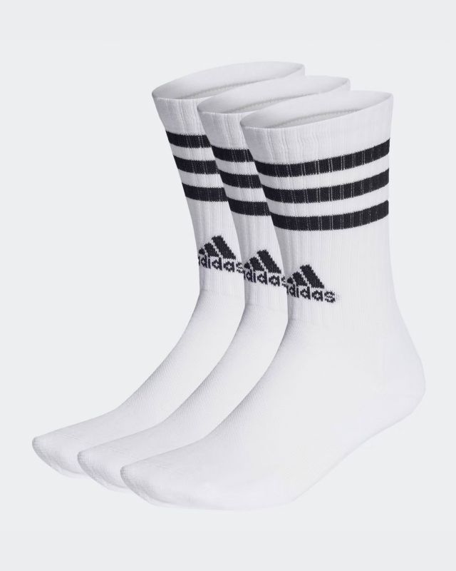 ADIDAS - 3 PAIA CALZE BIANCHE 3 STRISCE - HT3458