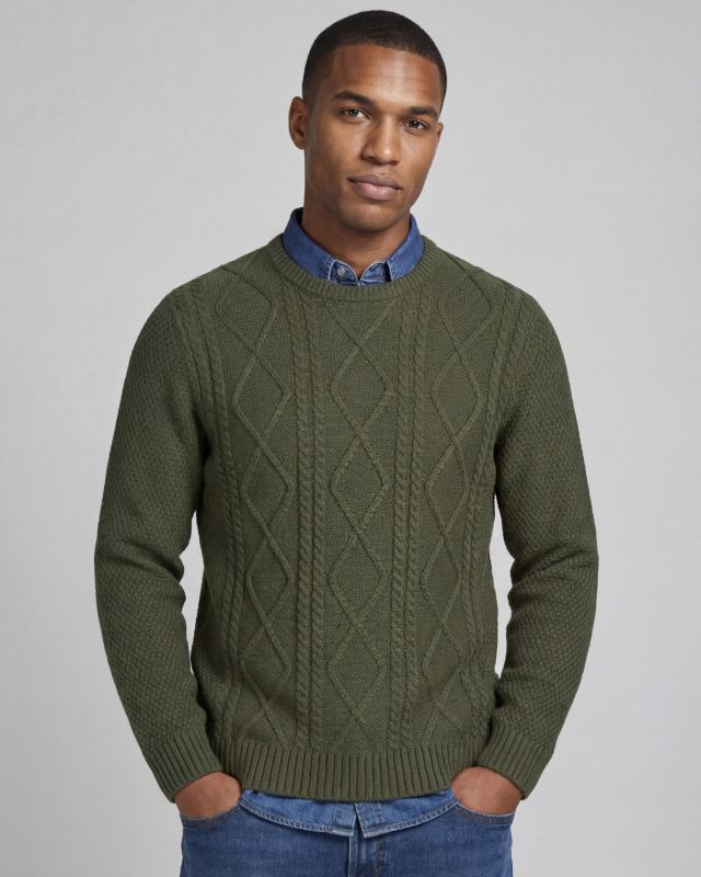 JACK&JONES - Maglia manica lunga Ebluka verde