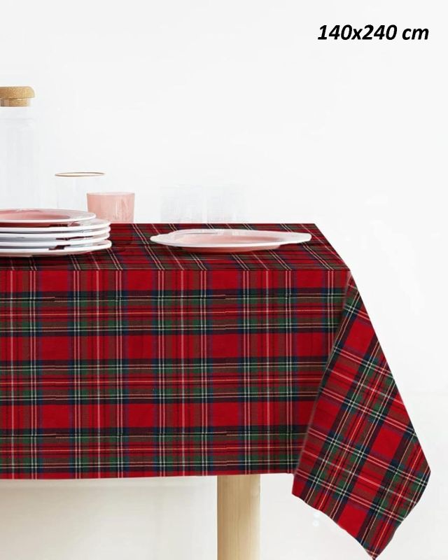 TOVAGLIA TARTAN NATALE 140X240