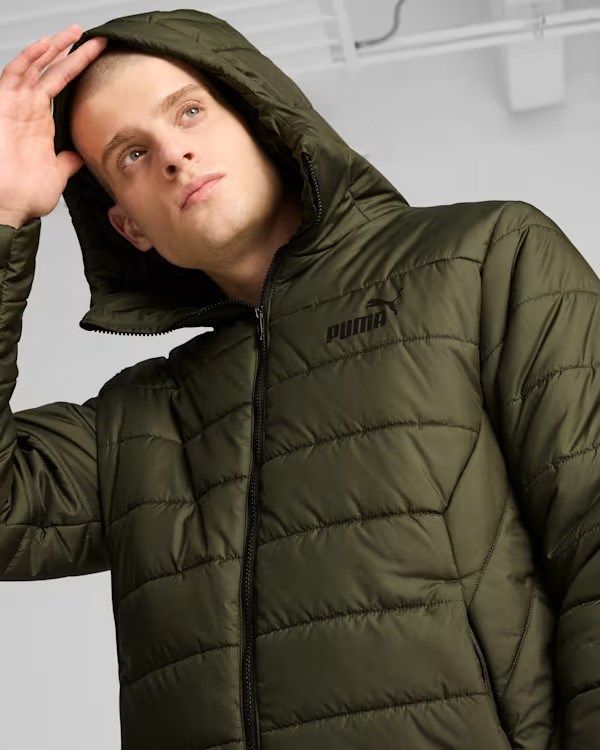 PUMA - GIUBBINO VERDE CON CAPPUCCIO DA UOMO 848938-70
