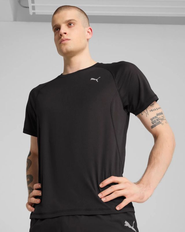 PUMA - T-SHIRT NERA RUN VELOCITY TEE (POLY) DA UOMO - 526600-01