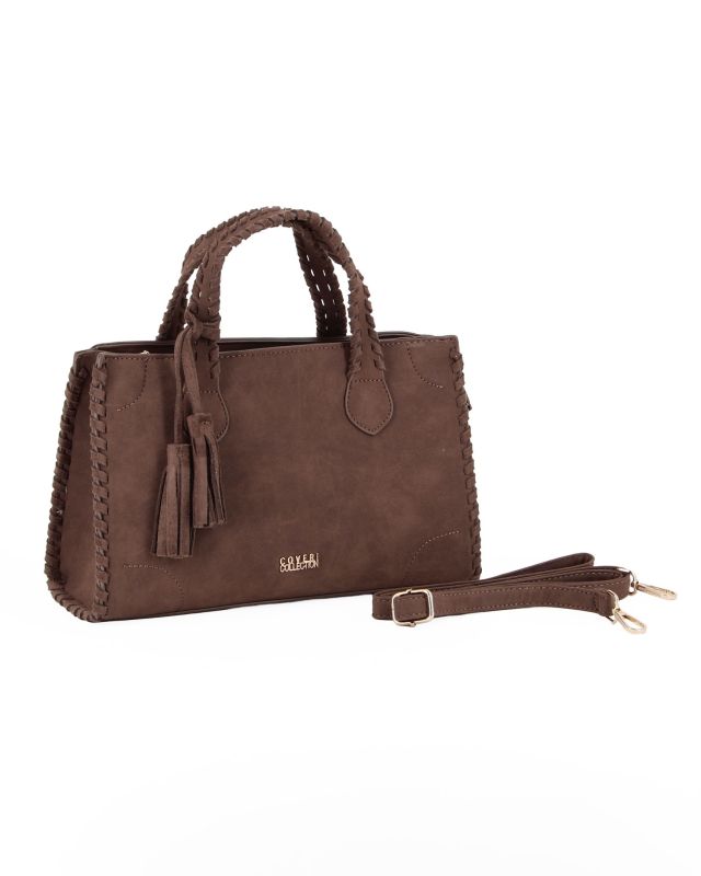 BORSA A MANO 2MAN+BORDO INTRECC.C/CHARM