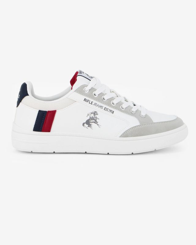 RIFLE - Scarpa bianca da uomo con lacci