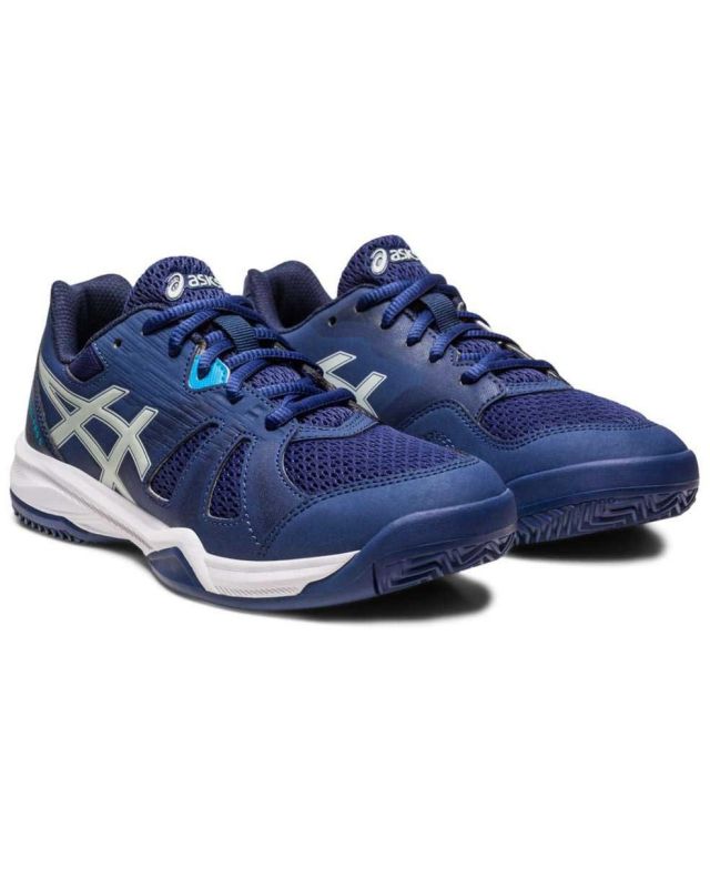 ASICS - Scarpa da padel blu scuro con ammortizzazione in GEL, numerata 35,5/40 - GEL PADEL PRO 5 GS